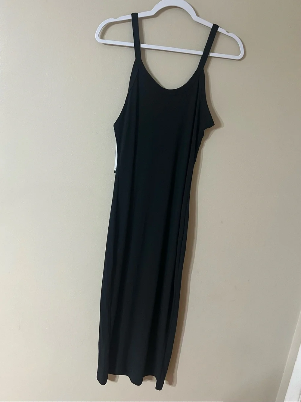 Nike Women's Sportswear Chill Knit Tight Mini-Rib Tank Dress Black Size Large